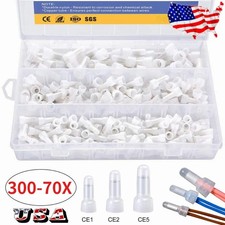 700Pcs 22-10 AWG Crimp Cap Terminal Nylon Copper Core Closed End Wire Connectors