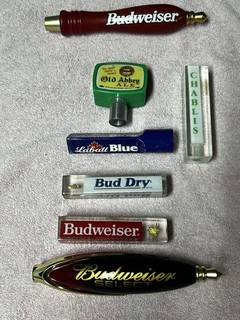 BAR DRAFT BEER TAP HANDLES LOT OF MAN CAVE BREWERY PUB STYLE