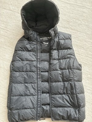 Aritzia TNA Super Puff Little Puff Vest Size XS Gray Full Zip