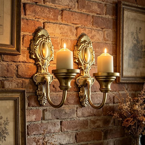 2 Pieces Wall Mount Candle