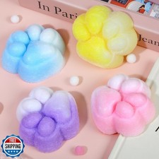 APLIST Taba Squishy Cat Paw, 4 Pack 2.8" Fufu Fidget Squeeze Toys