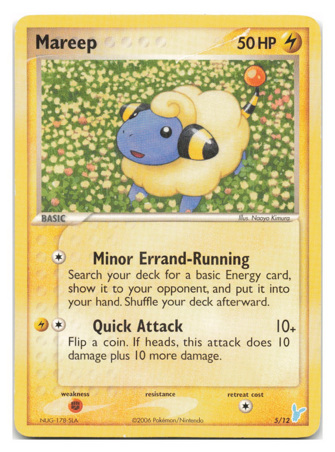 Mareep 5/12 EX Trainer Kit 2 Minun Pokemon 2006