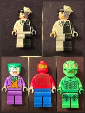 Lot 5 Minifigures Lego spd012, spd006, bat005, bat004, bat004a
