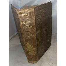 1859 Hints to Horse-Keepers by Henry W. Herbert Antique Horse Manual