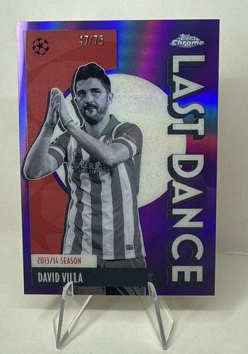 David Villa 2025-26 Topps Chrome UCC Last Dance Purple Refractor /75 #LD-5