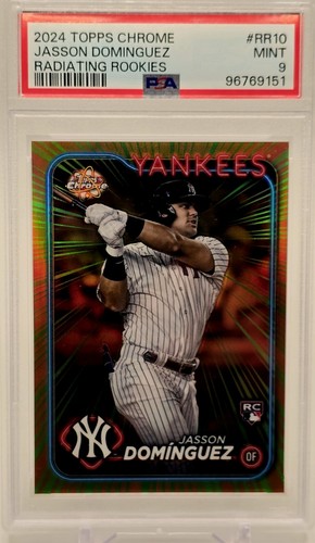 Jasson Dominguez #RR-10 2024 Topps Chrome Radiating Rookies card