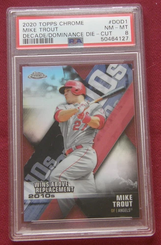 2020 Topps Chrome Decade Dominance Die-Cut - Mike Trout - PSA 9 - LA Angels