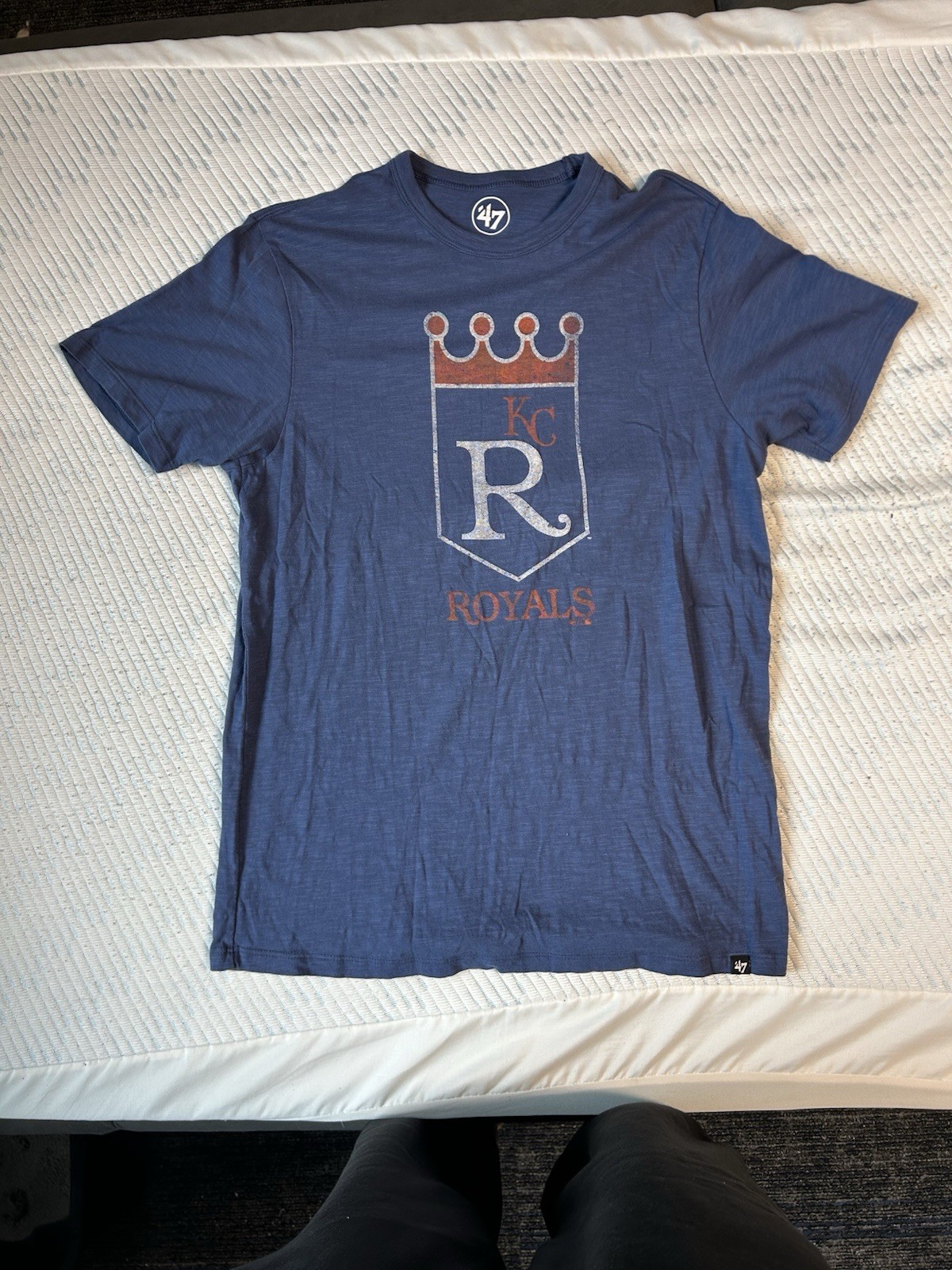 Kansas City Royals 47 Brand Mens Size Small Blue Short Sleeve T-Shirt