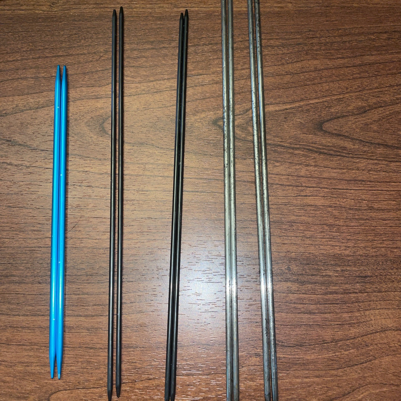  Lot of Double Point Knitting Needles Vintage Plastic Metal
