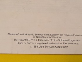 Skate or Die 1988 Nintendo NES Manual de instrucciones - &iexcl;Solo folleto! - NES-01-USA