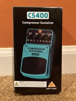 Behringer CS400 Compressor Sustainer Pedal, New
