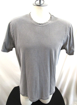 Buck Mason Gray Crew Neck T Shirt Made in USA Men Sz L