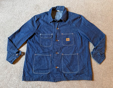 VTG Big Ben Wrangler Men's Barn Chore Denim Jean Jacket - Size 50