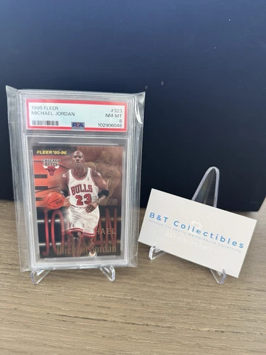 1995 Fleer Michael Jordan #323 PSA 8 NM-MT Chicago Bulls GOAT🔥🔥