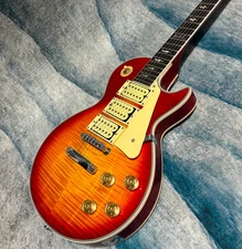 Electric Guitar Cherry Sunburst Color Flame Maple Top Mahogany Body Ace Frehley