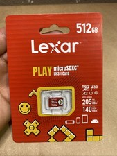 Lexar Play 512GB Micro SD Card, microSDXC UHS-I Flash Memory Card NEW