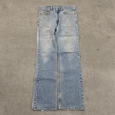 Vintage Levi s 517 Orange Tab Jeans 33x34 Bootcut USA Distressed Grunge Western
