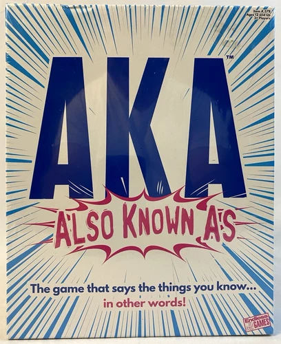 Board Game AKA Word Game "Also Known As" Wordplay Game Party NEW, Sealed Funny
