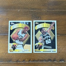 Topps Active Leader NBA Card Lot (Dennis Rodman, David Robinson, 2 Cards)