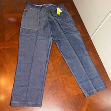 Vintage Platinum FUBU Fat Albert Jeans 42x34 Heavy Denim Baggy Hip Hop 90s
