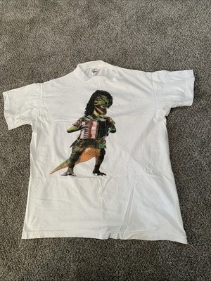 Rare Vintage 1994 Weird Al Yankovic Alapalooza Tour Yankosaurus Mens Large White