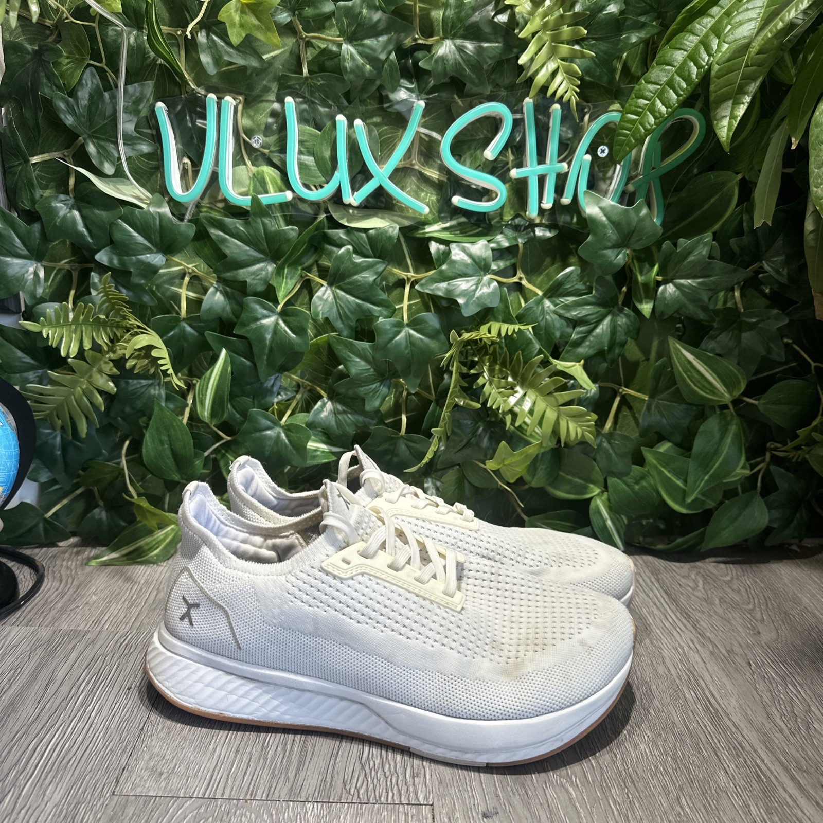 SAOLA Scarpe Flux Adapt Run White Gum Uomo 7 Donna 8 5 Running Atletica Passeggio Maglia