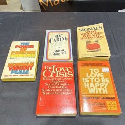 Self-Help Paperback Lot - Peale, Mayeroff, Ackerman, Botwin, Relationships