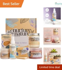 Spa Gift Set Lavender Bath Salts Body Scrub Bomb Relax Calm Women