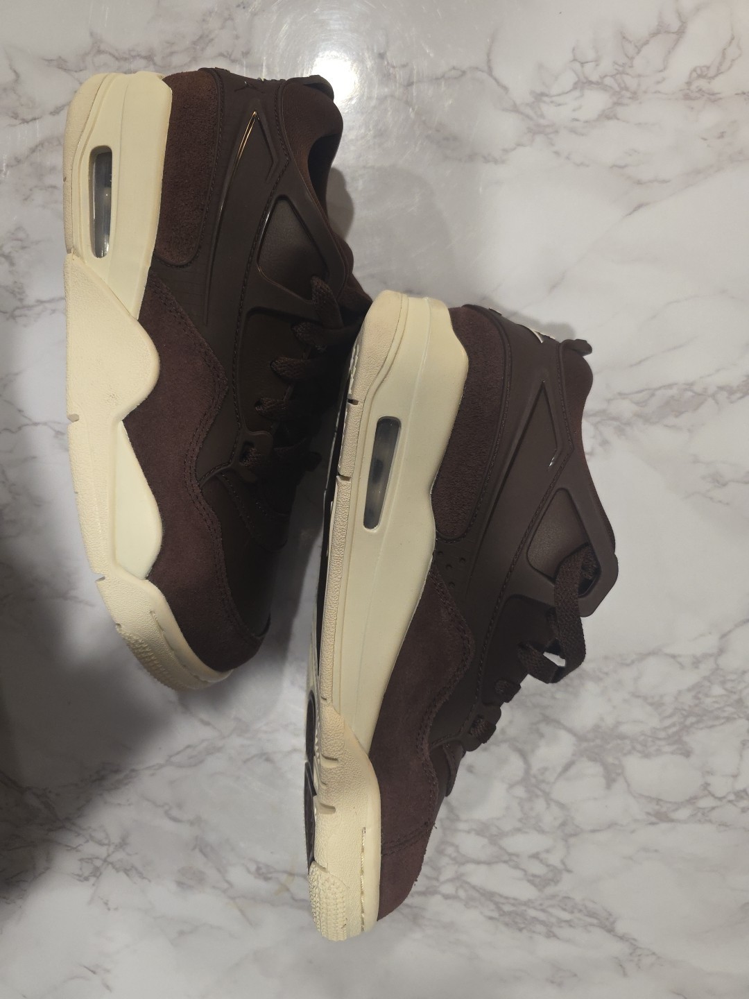 Nike Womens Air Jordan 4 RM "Earth" (Dark Brown) sneakers Size 7 thumbnail 6