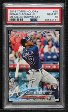 2018 Holiday WalMart Mega Box Metallic Snowflake Ronald Acuna Jr PSA 10 4al