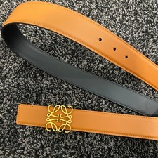 Authentic Loewe Reversible Anagram Belt Size 80cm