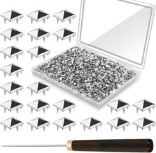 1300 Silver Pyramid Studs for Clothing, Crafts, and Leather Projects