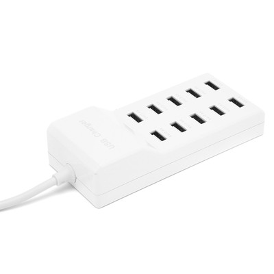 USB Charging Station 10 Port Wall Power Smart Charger For Multiple Devices E SAL