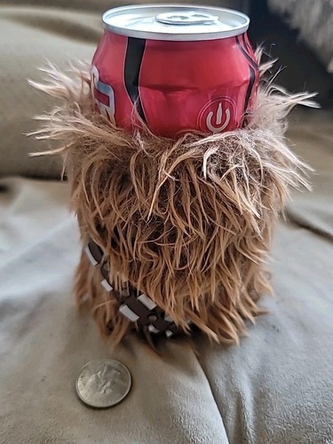 Star Wars FURRY Chewbacca Can Holder Koozie Coozie Beer Soda Pop Think Geek 2015 - Picture 3 of 6