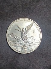 🇲🇽2002 1 ONZA .999 PLATA PURA MEXICAN LIBERTAD 1 OZ  .999 FINE SILVER LIBERTAD