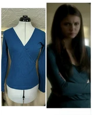 Elena Gilbert TVD Moda International Victoria’s Secret Faux Wrap Top Size M