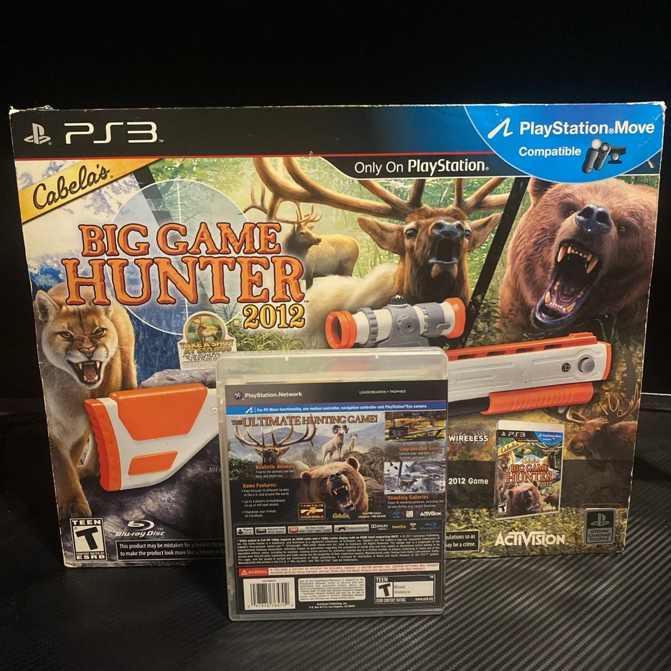 Cabela's Big Game Hunter 2012 (Playstation 3) Gun Receiver And Sensor With Game  - Image 2 of 4