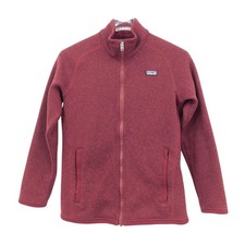 Patagonia Kids Chicory Red Better Sweater Jacket Full-Zip Fleece Size XL 14 