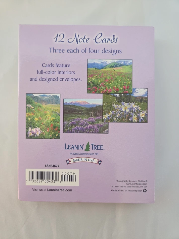NEW! Mountain Wildflowers 12 Note Cards with Envelopes by John Fielder - Image 2 of 4