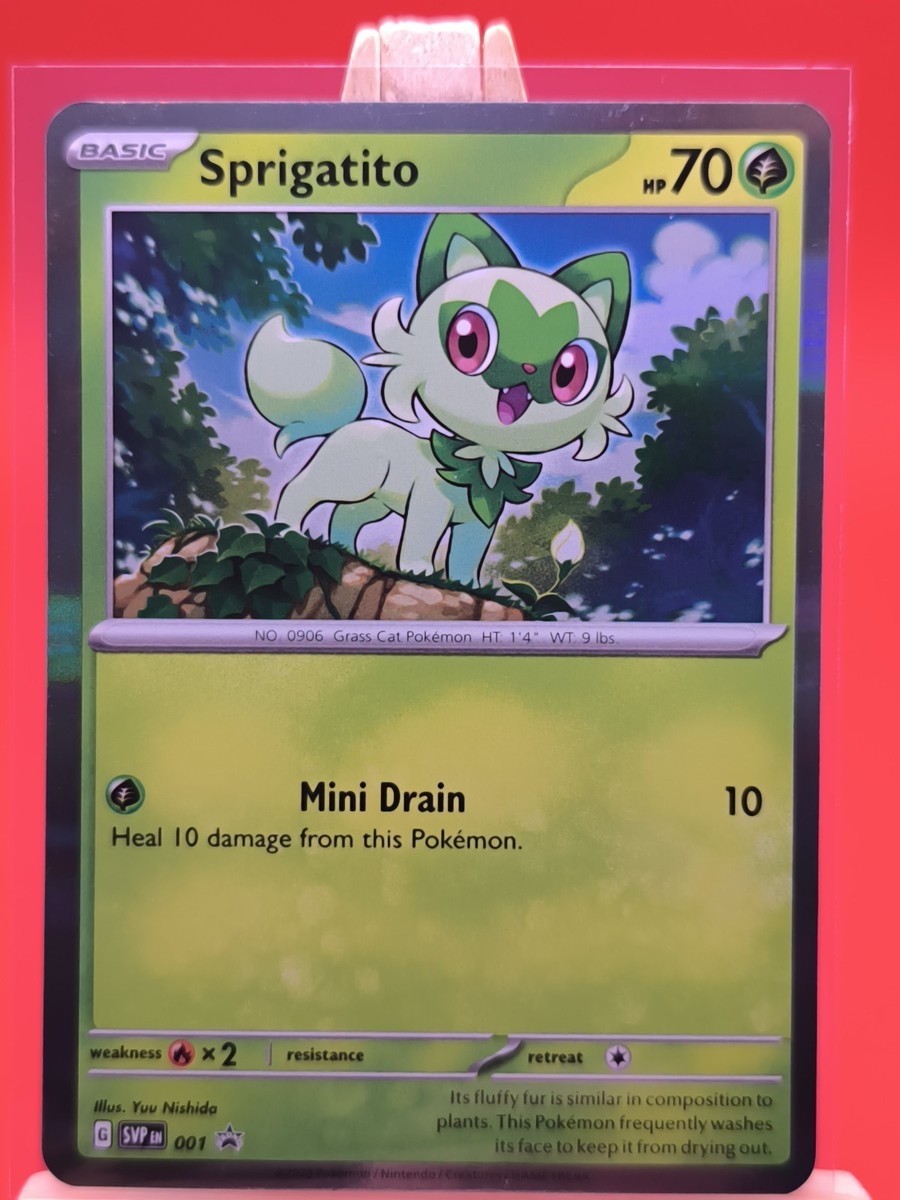 Sprigatito SVP001 Scarlet & Violet Holo Rare Promo Pokemon Card | eBay Sprigatito SVP001 Scarlet & Violet Holo Rare Promo Pokemon Card | eBay