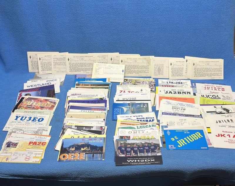 Vintage Lot of International Ham Radio Operator Call Post Cards Numbers QSL/QSO
