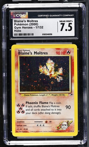 Blaine's Moltres (Unlimited) graded CGC 7.5 for sale on eBay