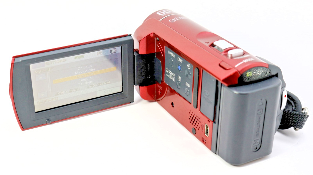 Sony Handycam DCR-SX41 Red 8GB Camcorder – 60x Carl Zeiss Zoom