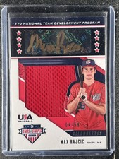 Rajcic, Max - 2019 USA Baseball - Autograph/Swatch - 4/99