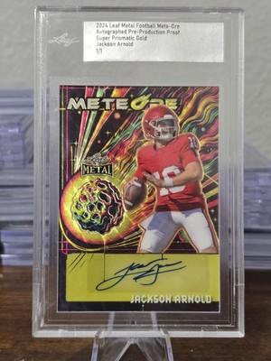 2024 JACKSON ARNOLD METAL P.P.P. METE-ORE SUPER PRISMATIC GOLD AUTO 1/1 AUBURN 