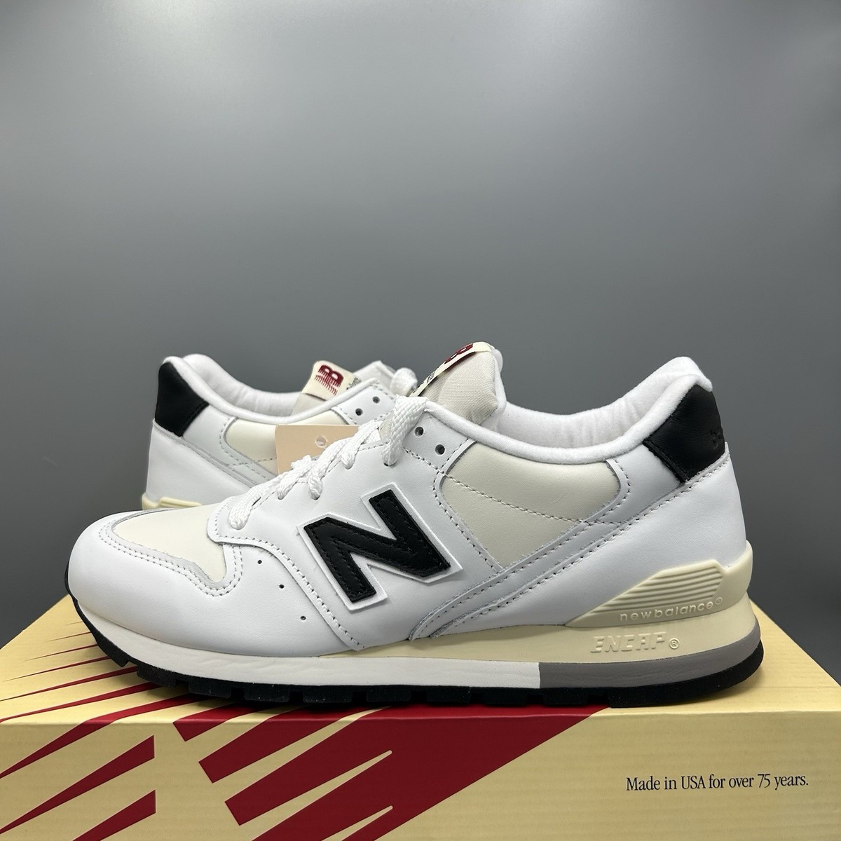 HOT Balance Sneakers New Balance 996 White Leather New