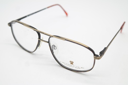 Vintage Brille Neostyle OFFICE 198 Messing Mehrfarbig Oval Brillengestell - Bild 3 von 6