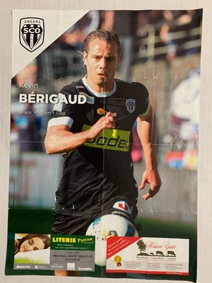 POSTER MATCH ANGERS SCO - AS MONACO 8 AVRIL - KEVIN BERIGAUD - Photo 1/4