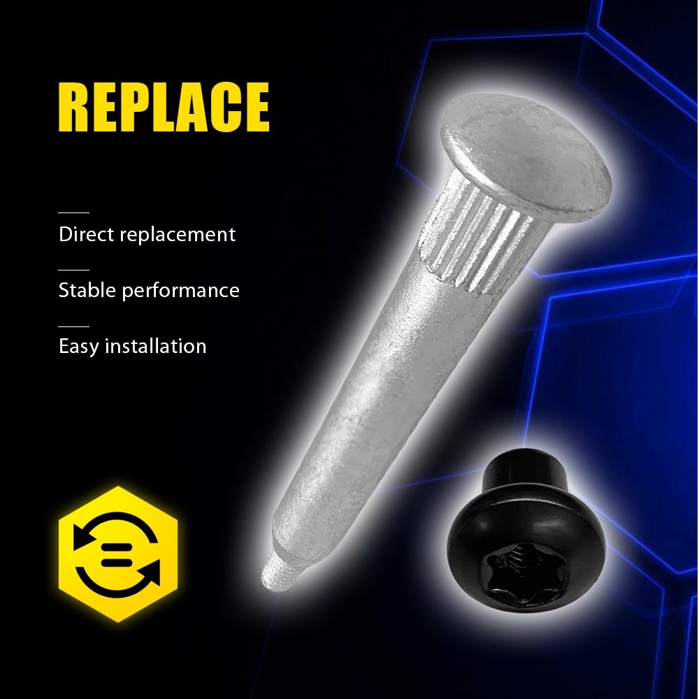 Pack of 4 for Jeep Wrangler 2007-2018 Door Hinge Pins Door Hinge Nuts Bolts thumbnail 5