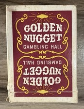 Vintage Golden Nugget Las Vegas Gambling Hall Playing Cards Red Vintage 54 Cards